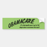 Sticker van de Bumper AntiObama van Obamacare de G Bumpersticker