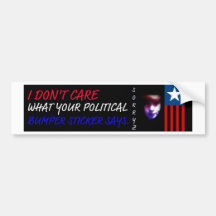 Sticker van de Bumper van Abby de Politieke Bumpersticker