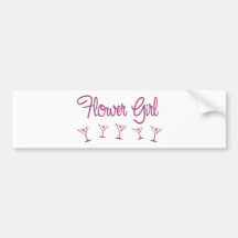 Sticker van de Bumper van de bloem de meisje-Roze Bumperstickers