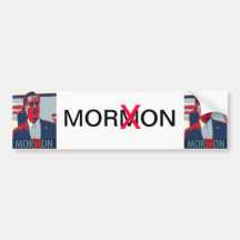 Sticker van de de idiootBumper van Mitt Romney de  Bumperstickers