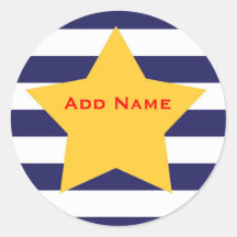 Sticker van de Naam van de Jongens van sterren & v