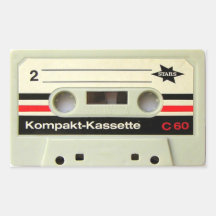 Stickers van de Band van de cassette de Witte Rech