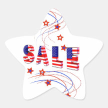 Stickers van de Ster van de verkoop de Patriottisc