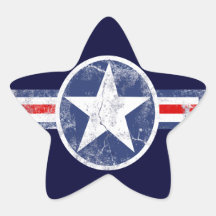 Stickers van de Strepen van de patriottische Ster 