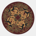 Stickers van Knotwork van de Katten van Samhain de