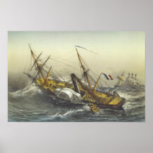 Stoomboot Fulton Poster