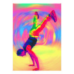 Straat die, Radiale Regenboog, dansen Custom Uitnodging