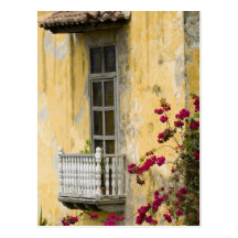 Straat in Cartagena Wens Kaart