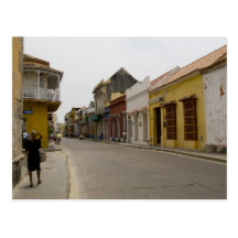 Straat in Cartagena Wenskaarten