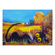 Stressie dans le foin ! carte
