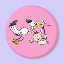 Strok met baby magneten