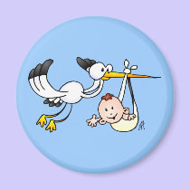 Strok met baby magneten
