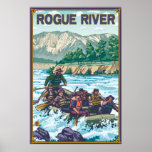 Stroomversnelling Rafting - de Rivier van de Schur Posters