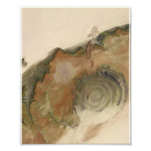Structure de Richat, désert du Sahara, Mauritanie Photo D’art