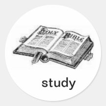 studie ronde stickers