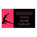 Studio de danse modèle de carte de visite