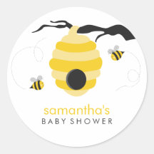 Stuntel het Baby shower van Bijen Sticker