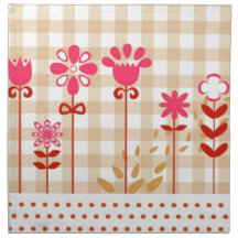 Style campagnard serviette imprimée