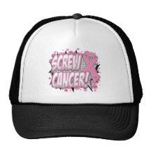 Style comique de cancer du sein de vis casquettes de camionneur