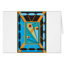 Style d'art déco carte de vœux
