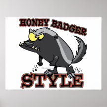 STYLE DE BLAIREAU DE MIEL POSTERS