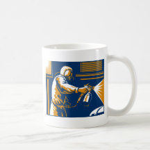 Style de pistolet de pulvérisation de peinture de  tasse