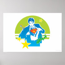 Style des années 80 de Superman Poster