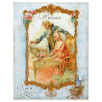 Style vintage français de couples romantiques