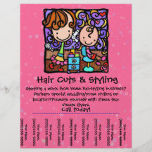 Styliste de LittleGirlie travaillant de la maison  Tract