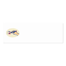 Stylo de participation de main votant l'élection a carte de visite