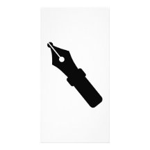 Stylo noir cartes avec photo