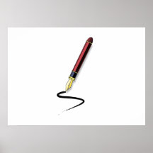 Stylo-plume Poster