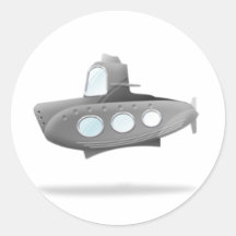 submarine_256 autocollants ronds