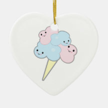 sucrerie de coton mignonne de kawaii décoration de noël