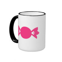 Sucrerie rose tasse à café