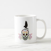sugar skull mug à café