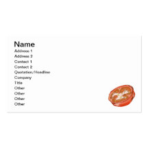 Sun a chauffé des tomates cartes de visite personnelles