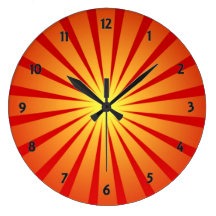 Sun rayonne l'horloge murale horloges murales