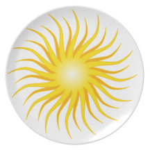 sun rays plate