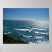 Sun sur la mer affiche