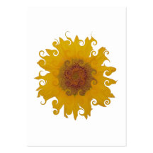 Sunflower - Tournesol (06) Modèle De Carte De Visite