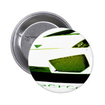 super car vert jaune badges avec agrafe