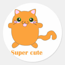 super leuke gemberkat sticker