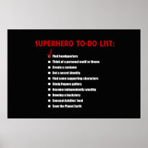 Superhero aan-maakt van een lijst plaat