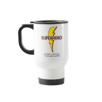 Superhéros drôle d'humour de tasse de voyage de su
