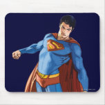 Superman die neer kijken muis mat