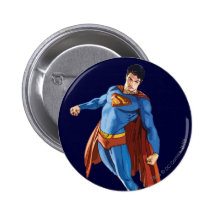 Superman die neer kijken speldbutton