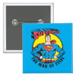 Superman het Man van Staal Button