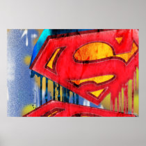 Superman Spraypaint urbain Affiche