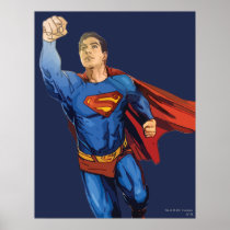 Superman volant à gauche affiches